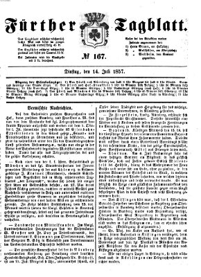 Fürther Tagblatt Dienstag 14. Juli 1857