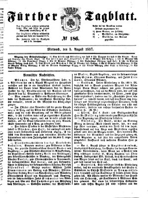 Fürther Tagblatt Mittwoch 5. August 1857