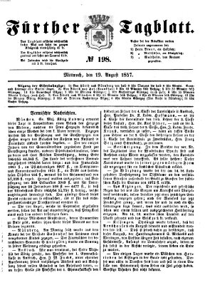 Fürther Tagblatt Mittwoch 19. August 1857