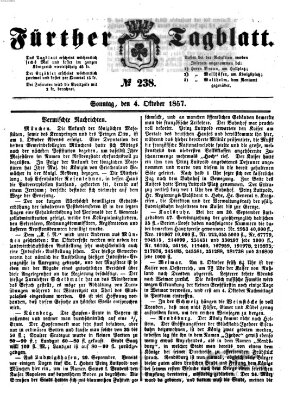 Fürther Tagblatt Sonntag 4. Oktober 1857