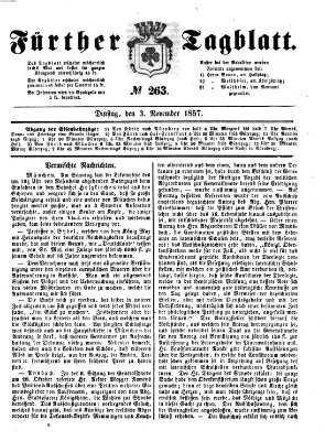 Fürther Tagblatt Dienstag 3. November 1857