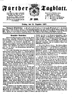 Fürther Tagblatt Dienstag 15. Dezember 1857