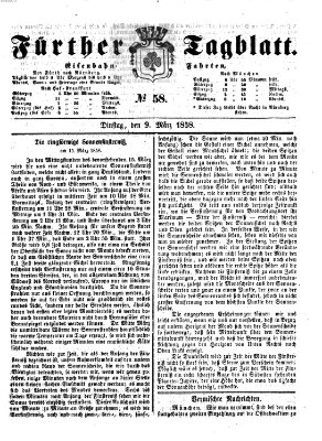 Fürther Tagblatt Dienstag 9. März 1858