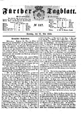 Fürther Tagblatt Sonntag 16. Mai 1858