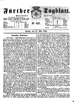 Fürther Tagblatt Freitag 21. Mai 1858