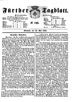 Fürther Tagblatt Mittwoch 26. Mai 1858