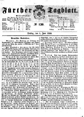 Fürther Tagblatt Dienstag 1. Juni 1858