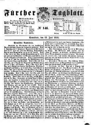 Fürther Tagblatt Samstag 19. Juni 1858