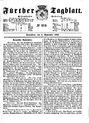 Fürther Tagblatt Samstag 4. September 1858