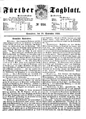 Fürther Tagblatt Samstag 18. September 1858