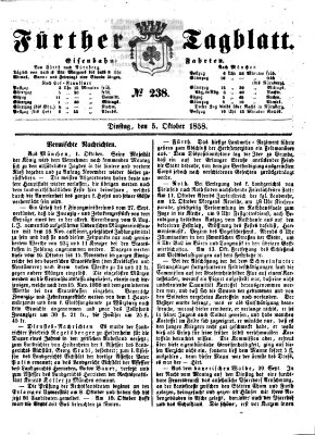 Fürther Tagblatt Dienstag 5. Oktober 1858