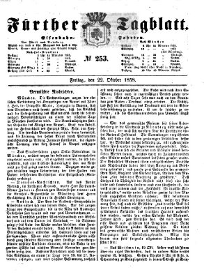 Fürther Tagblatt Freitag 22. Oktober 1858