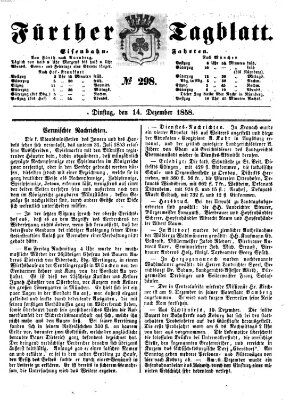 Fürther Tagblatt Dienstag 14. Dezember 1858