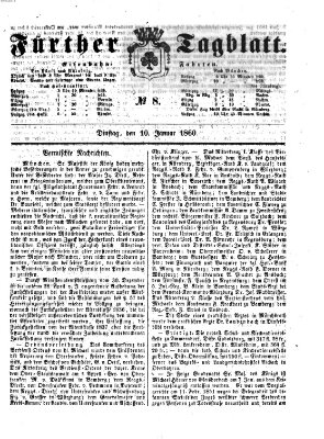 Fürther Tagblatt Dienstag 10. Januar 1860