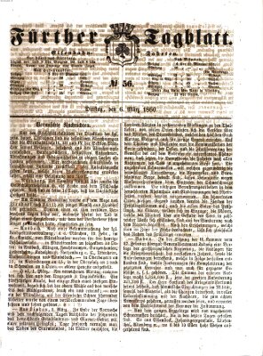 Fürther Tagblatt Dienstag 6. März 1860