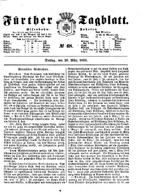 Fürther Tagblatt Dienstag 20. März 1860