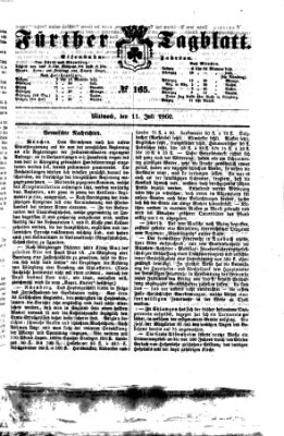 Fürther Tagblatt Mittwoch 11. Juli 1860