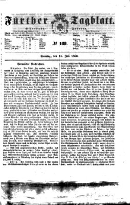 Fürther Tagblatt Sonntag 15. Juli 1860