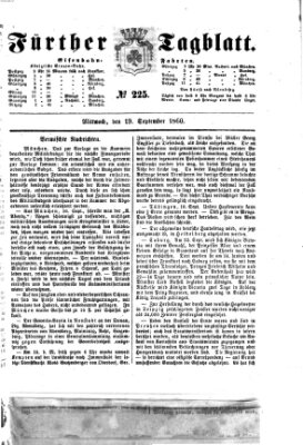 Fürther Tagblatt Mittwoch 19. September 1860