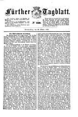 Fürther Tagblatt Donnerstag 18. Oktober 1860