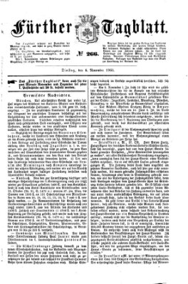 Fürther Tagblatt Dienstag 6. November 1860