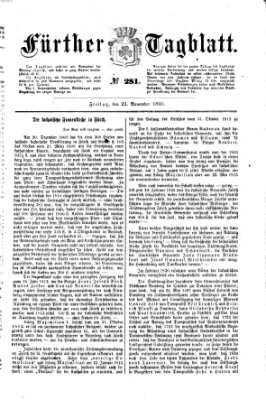 Fürther Tagblatt Freitag 23. November 1860