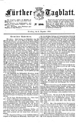 Fürther Tagblatt Dienstag 4. Dezember 1860