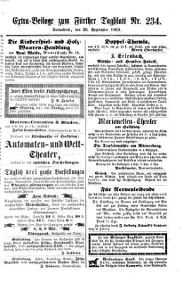 Fürther Tagblatt Samstag 29. September 1860