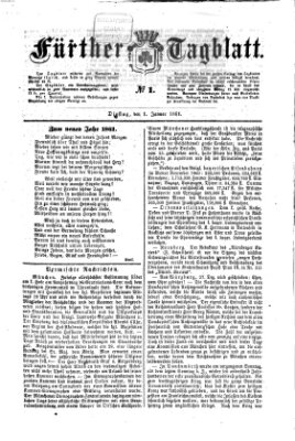 Fürther Tagblatt Dienstag 1. Januar 1861