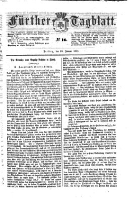 Fürther Tagblatt Freitag 18. Januar 1861