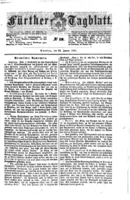 Fürther Tagblatt Sonntag 20. Januar 1861