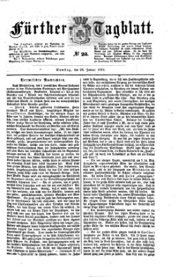 Fürther Tagblatt Samstag 26. Januar 1861