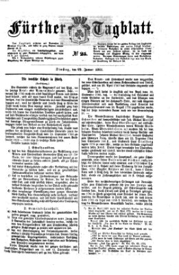 Fürther Tagblatt Dienstag 29. Januar 1861