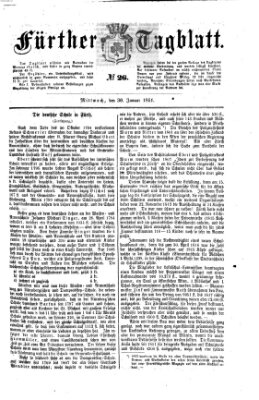 Fürther Tagblatt Mittwoch 30. Januar 1861