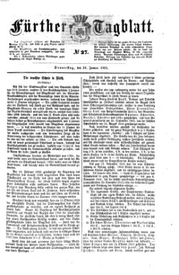 Fürther Tagblatt Donnerstag 31. Januar 1861