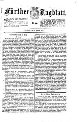 Fürther Tagblatt Freitag 1. Februar 1861