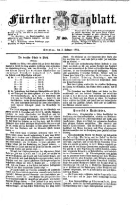 Fürther Tagblatt Sonntag 3. Februar 1861