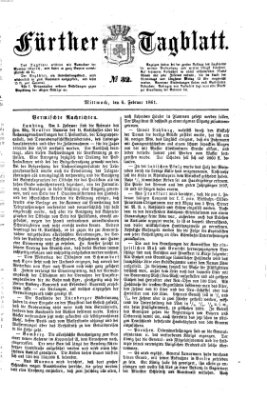 Fürther Tagblatt Mittwoch 6. Februar 1861