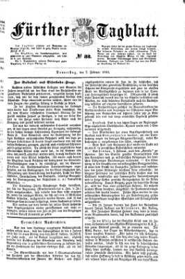 Fürther Tagblatt Donnerstag 7. Februar 1861