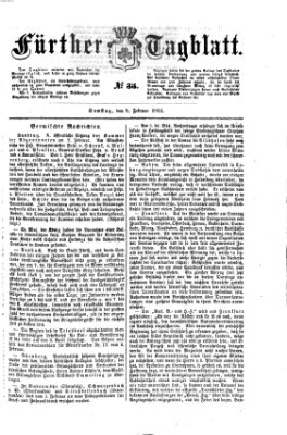 Fürther Tagblatt Samstag 9. Februar 1861