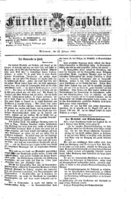 Fürther Tagblatt Mittwoch 13. Februar 1861