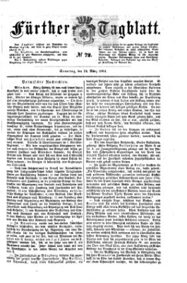 Fürther Tagblatt Sonntag 24. März 1861