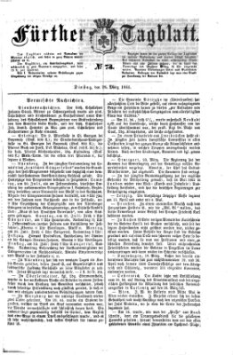 Fürther Tagblatt Dienstag 26. März 1861