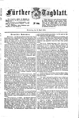 Fürther Tagblatt Sonntag 21. April 1861