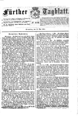 Fürther Tagblatt Sonntag 12. Mai 1861