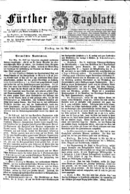 Fürther Tagblatt Dienstag 14. Mai 1861