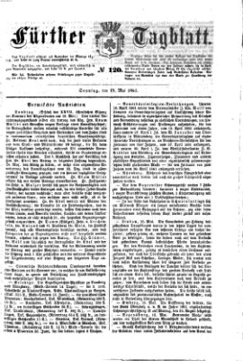 Fürther Tagblatt Sonntag 19. Mai 1861