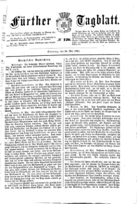 Fürther Tagblatt Sonntag 26. Mai 1861