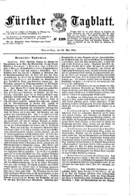 Fürther Tagblatt Donnerstag 30. Mai 1861