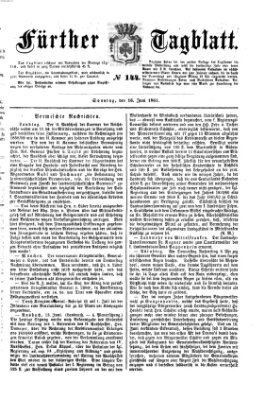 Fürther Tagblatt Sonntag 16. Juni 1861